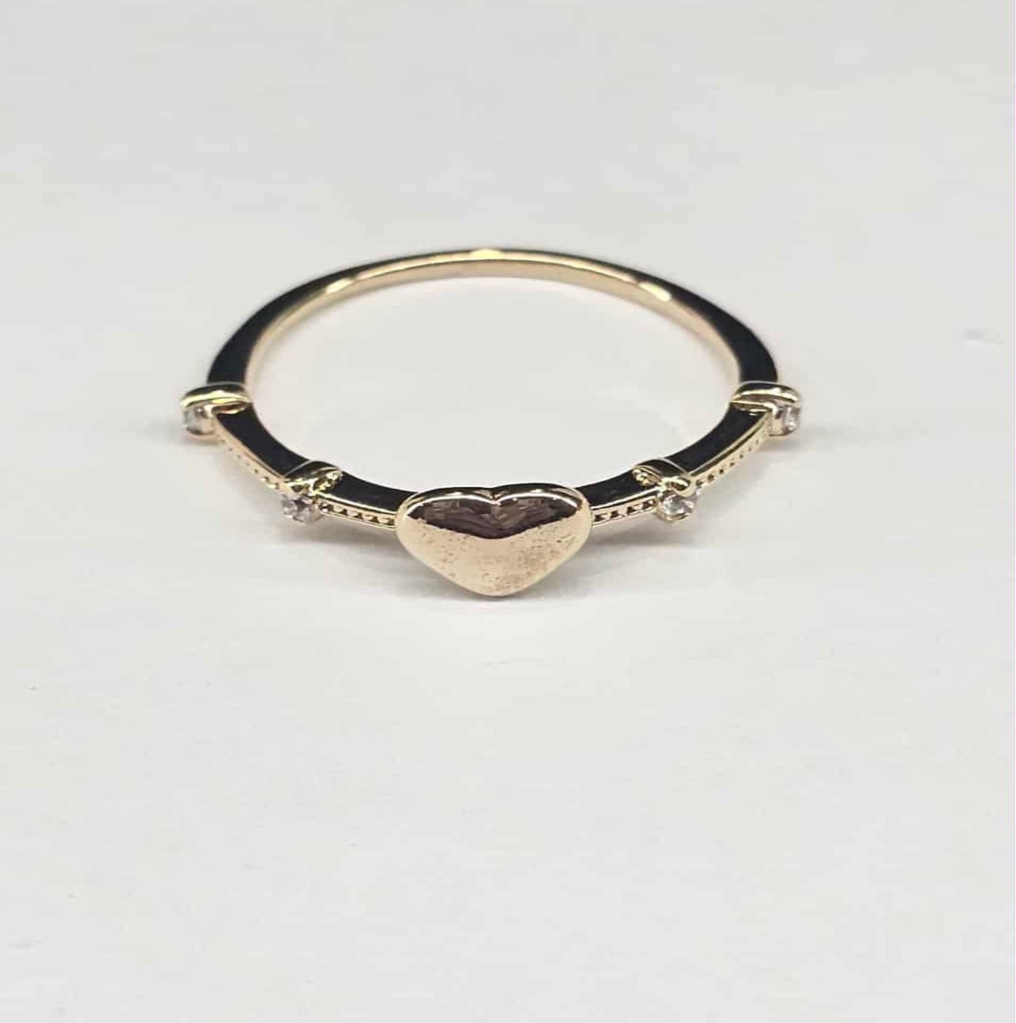 Small Heart Ring #7 18k Filled