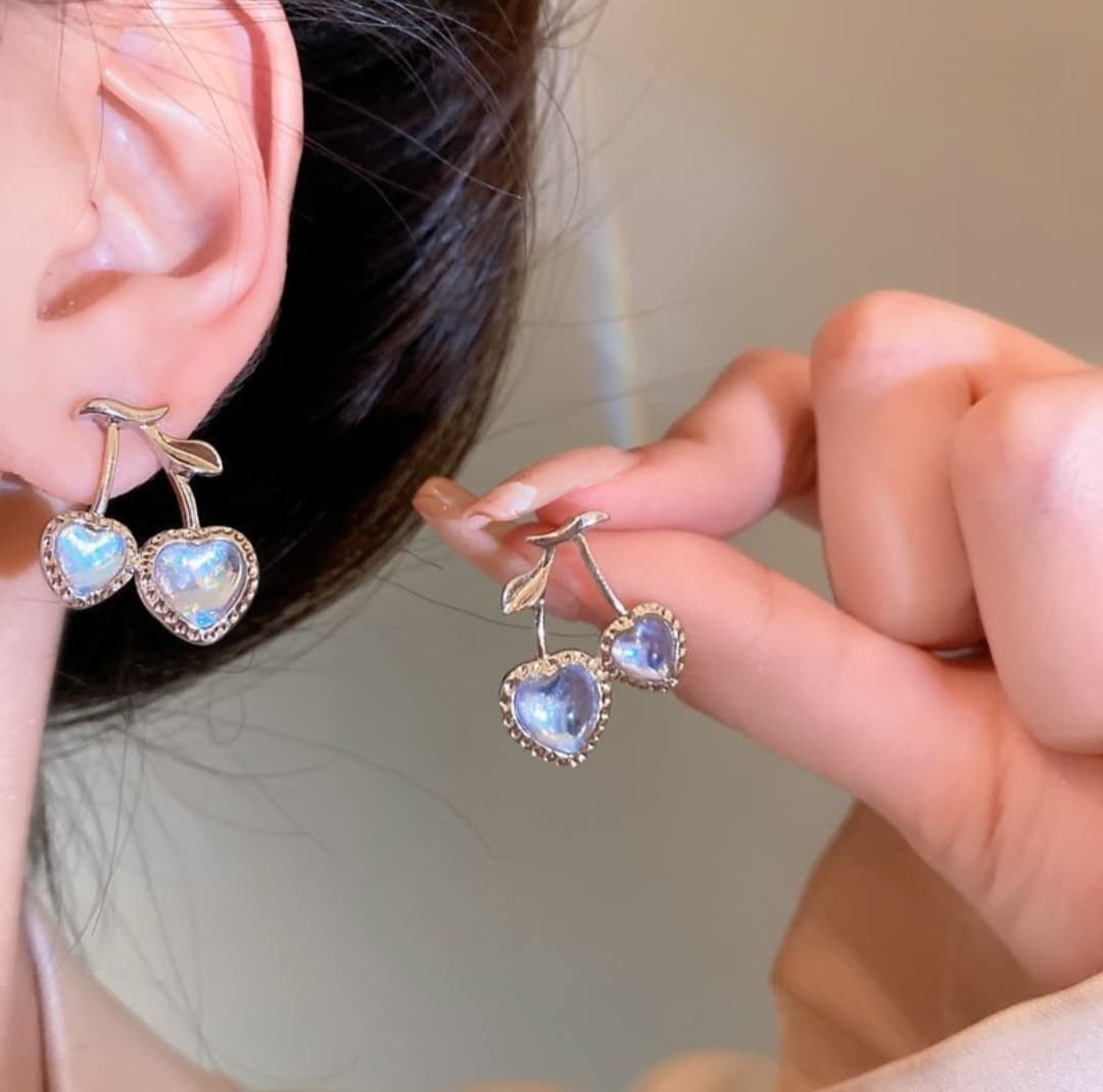 Cherry Heart Earrings