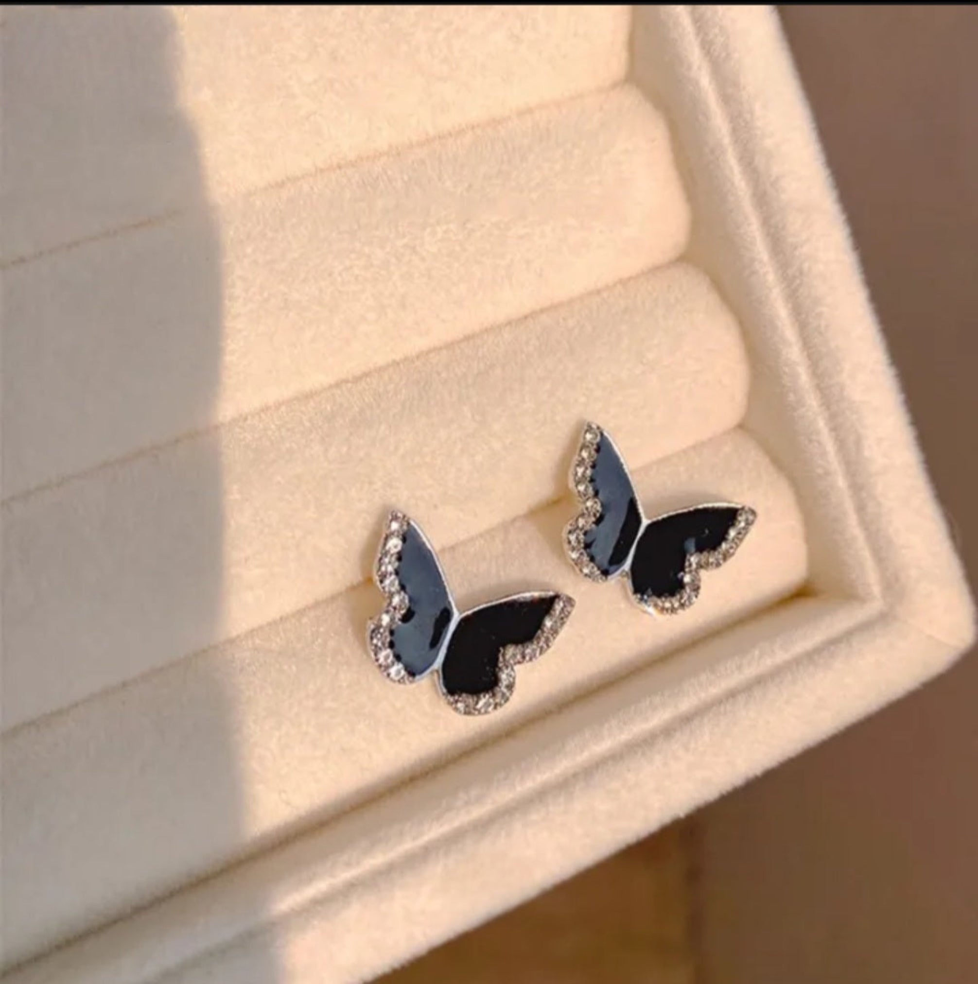 Black Butterfly Earrings