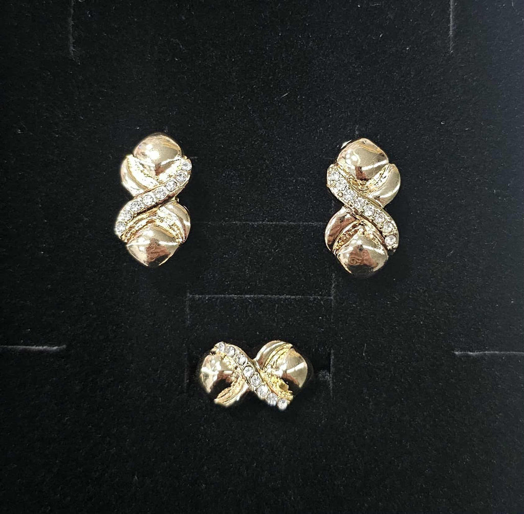 Set Chain, Earrings, Bracelet 18k Plated