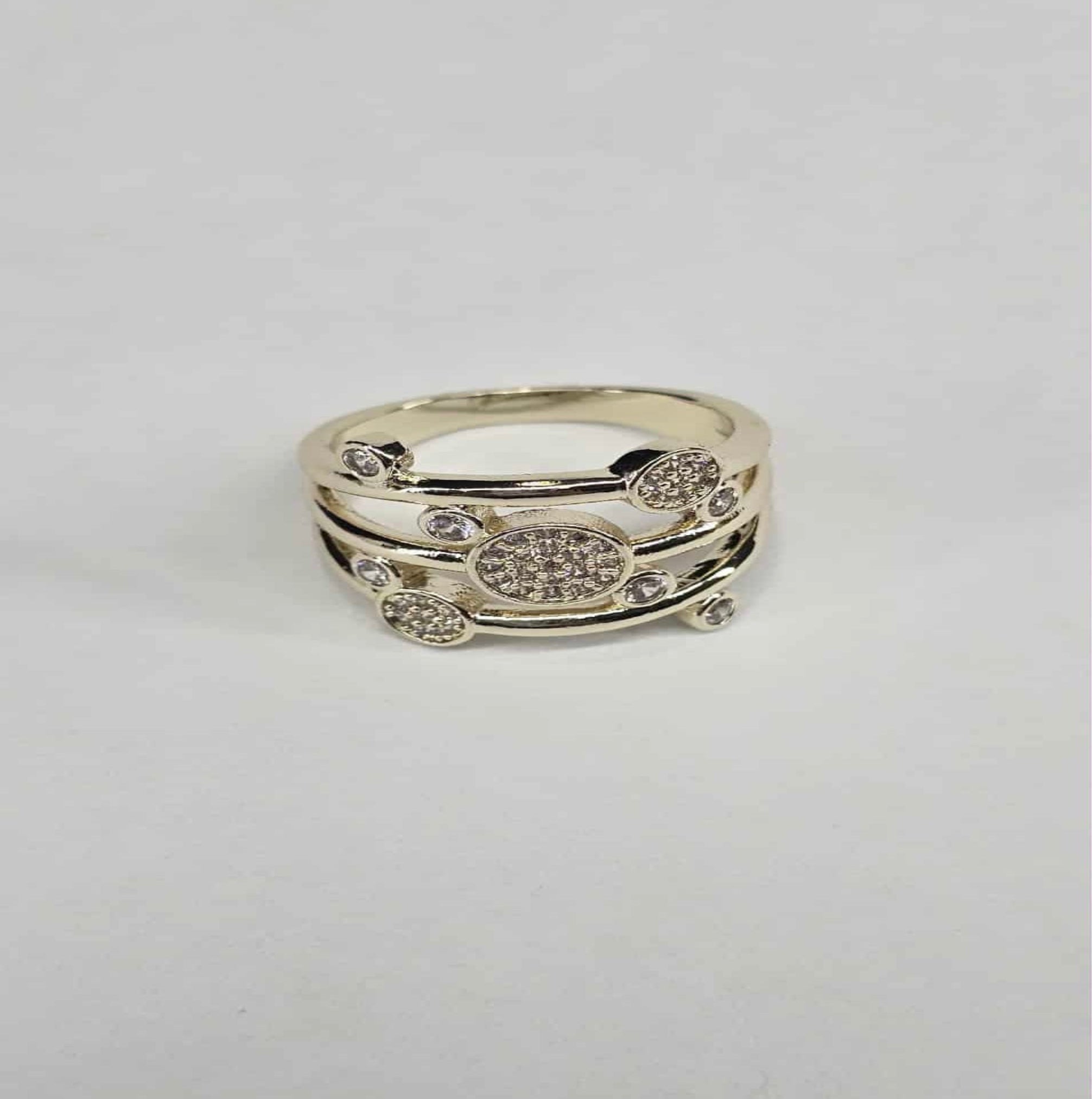 18k Filled Circle Ring #6