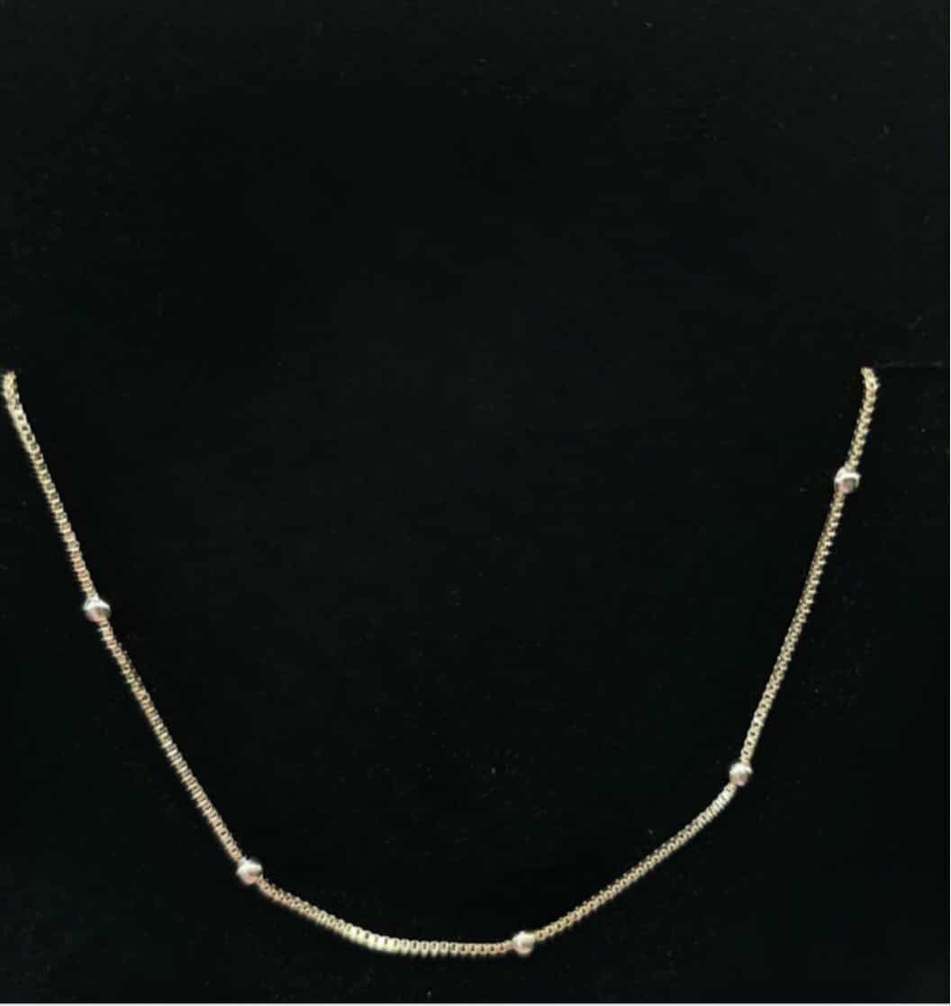 Thin Chain 18k Plated Balls