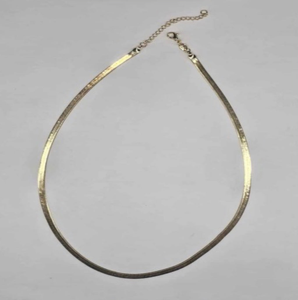 Ironed Chain Filled 14k