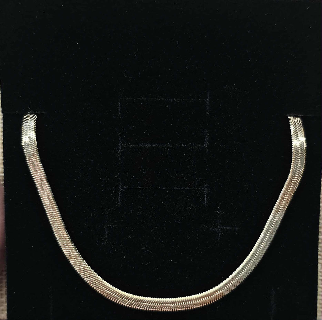 Ironed Chain Filled 14k