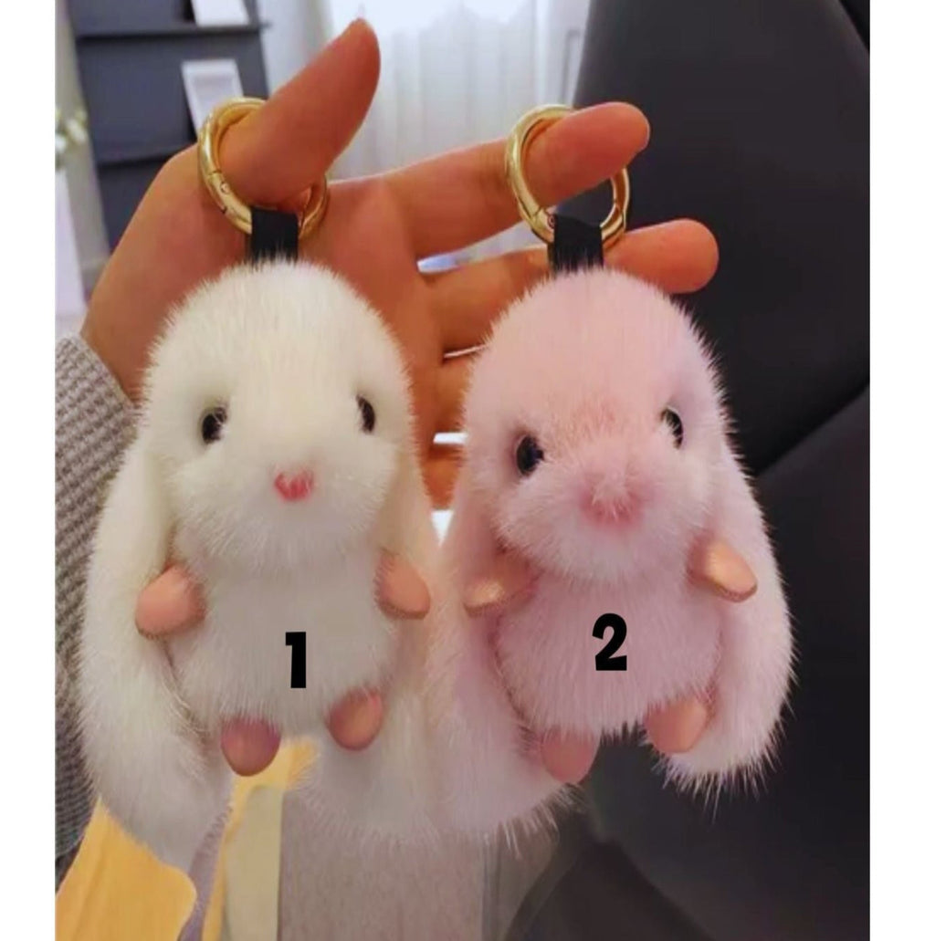 Plush Bunny Keychains