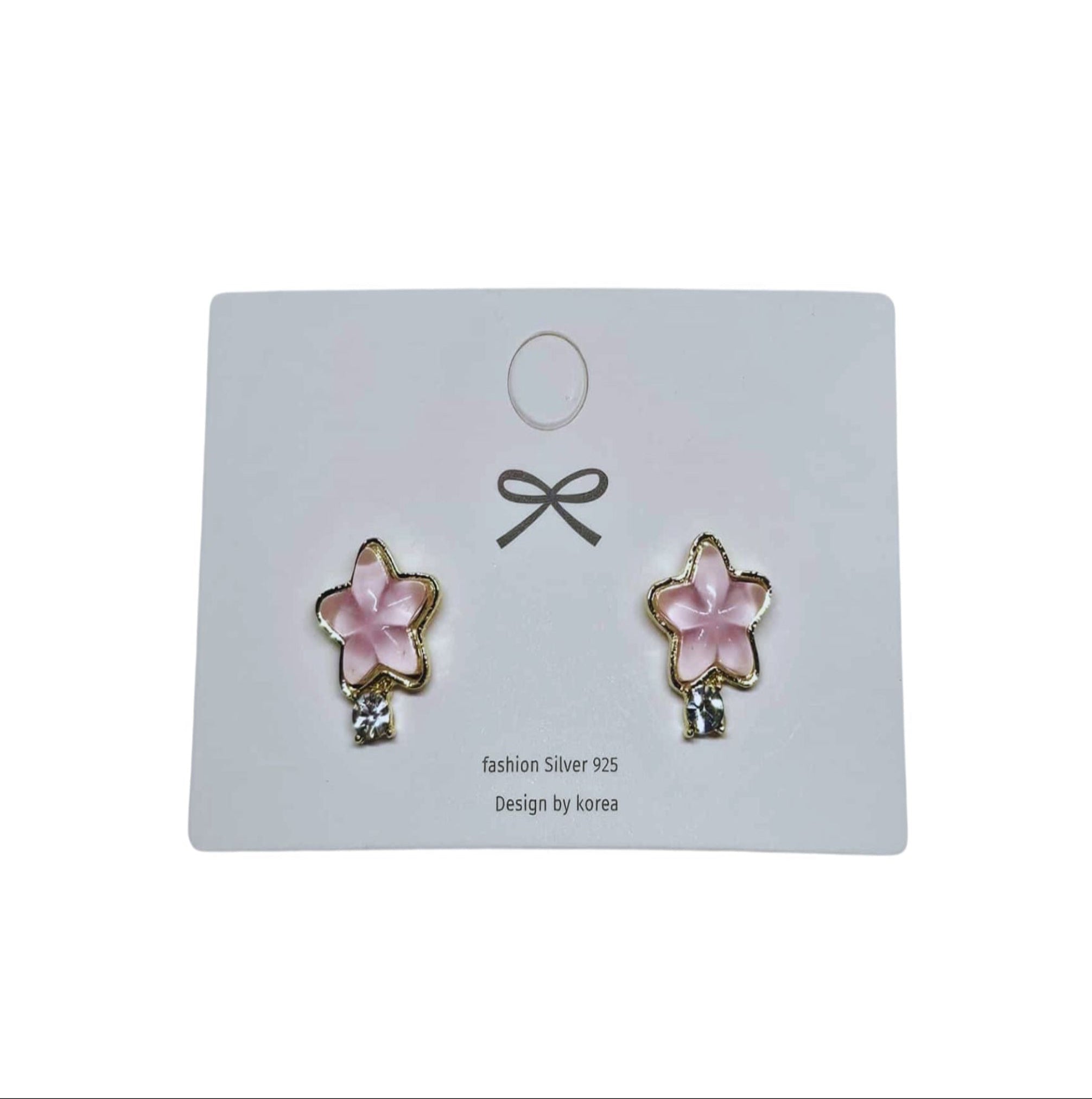 Pink Flower Earrings