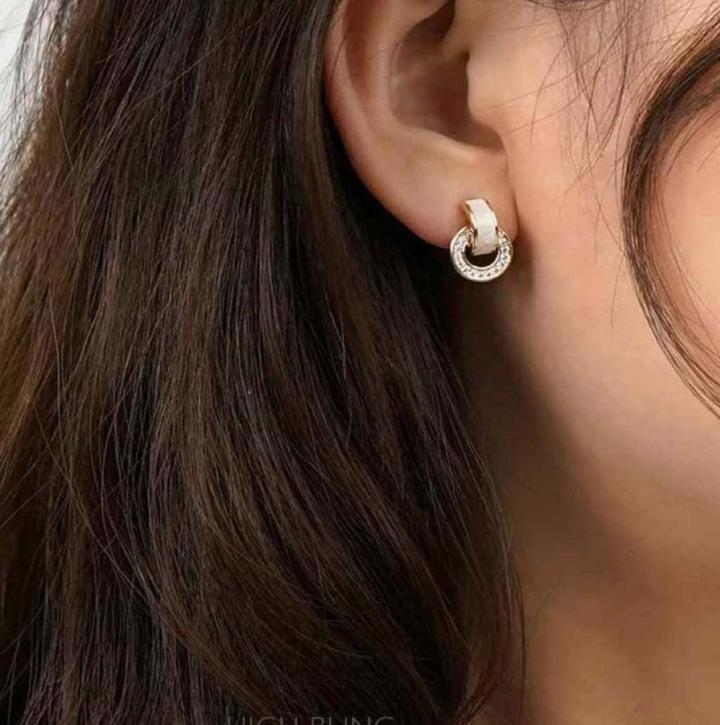 Circle Pendant Earrings