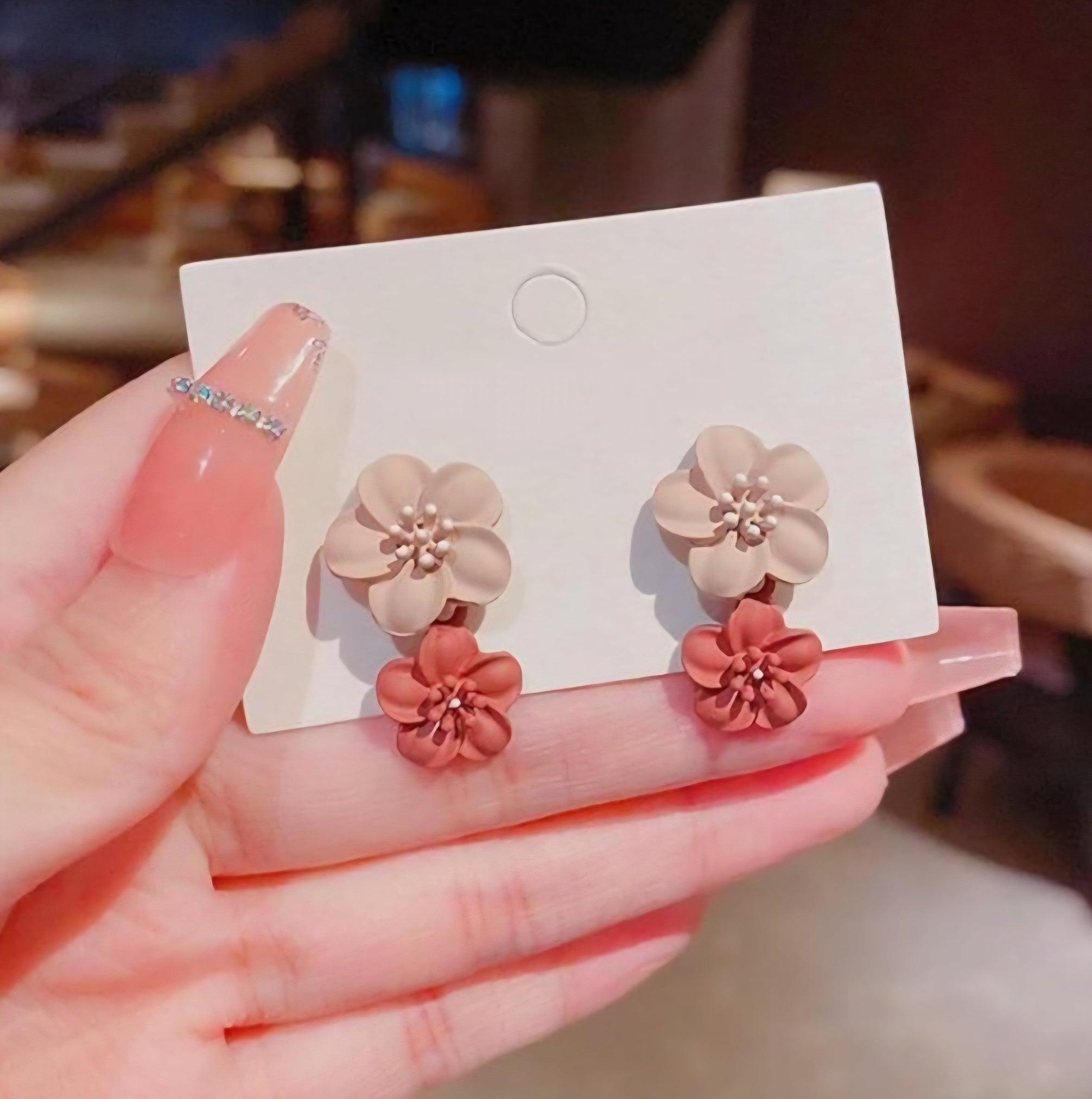 Double Flower Earrings