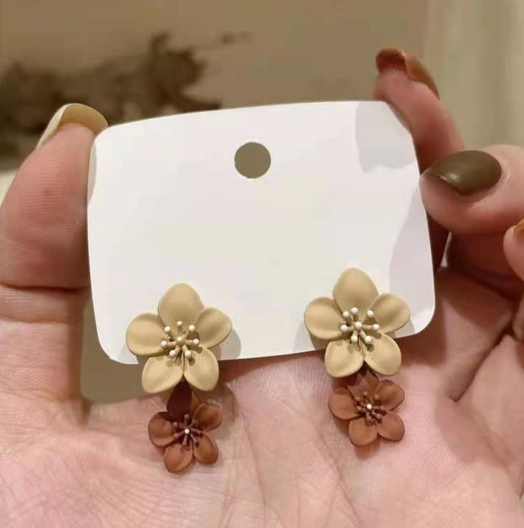 Double Flower Earrings