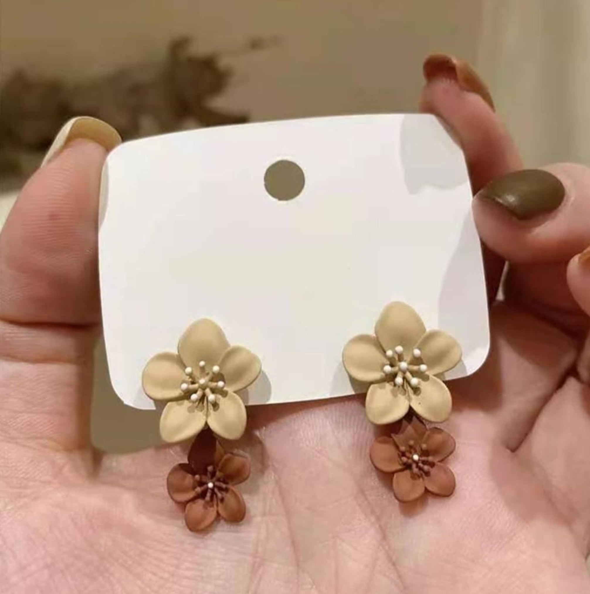 Double Flower Earrings