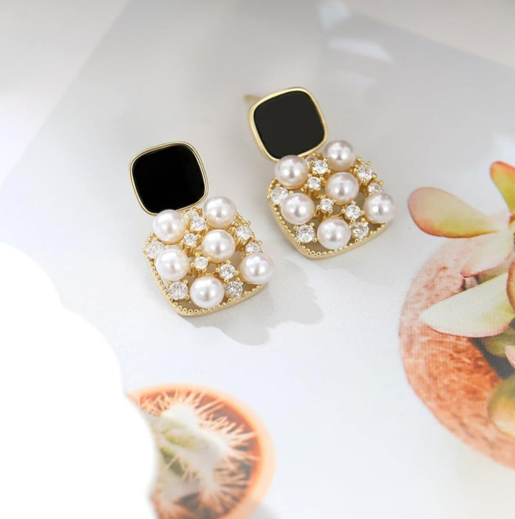 Double Square Earrings