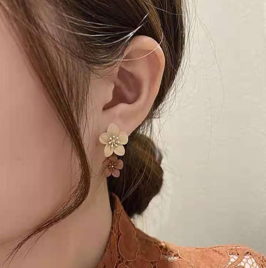 Double Flower Earrings