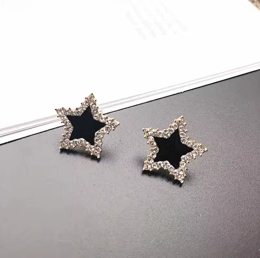 Black Star Earring