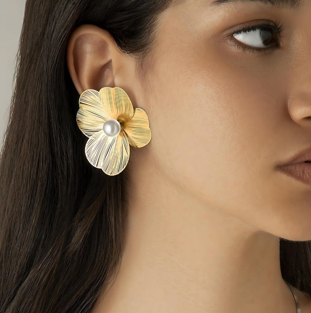 Large Flower Earrings