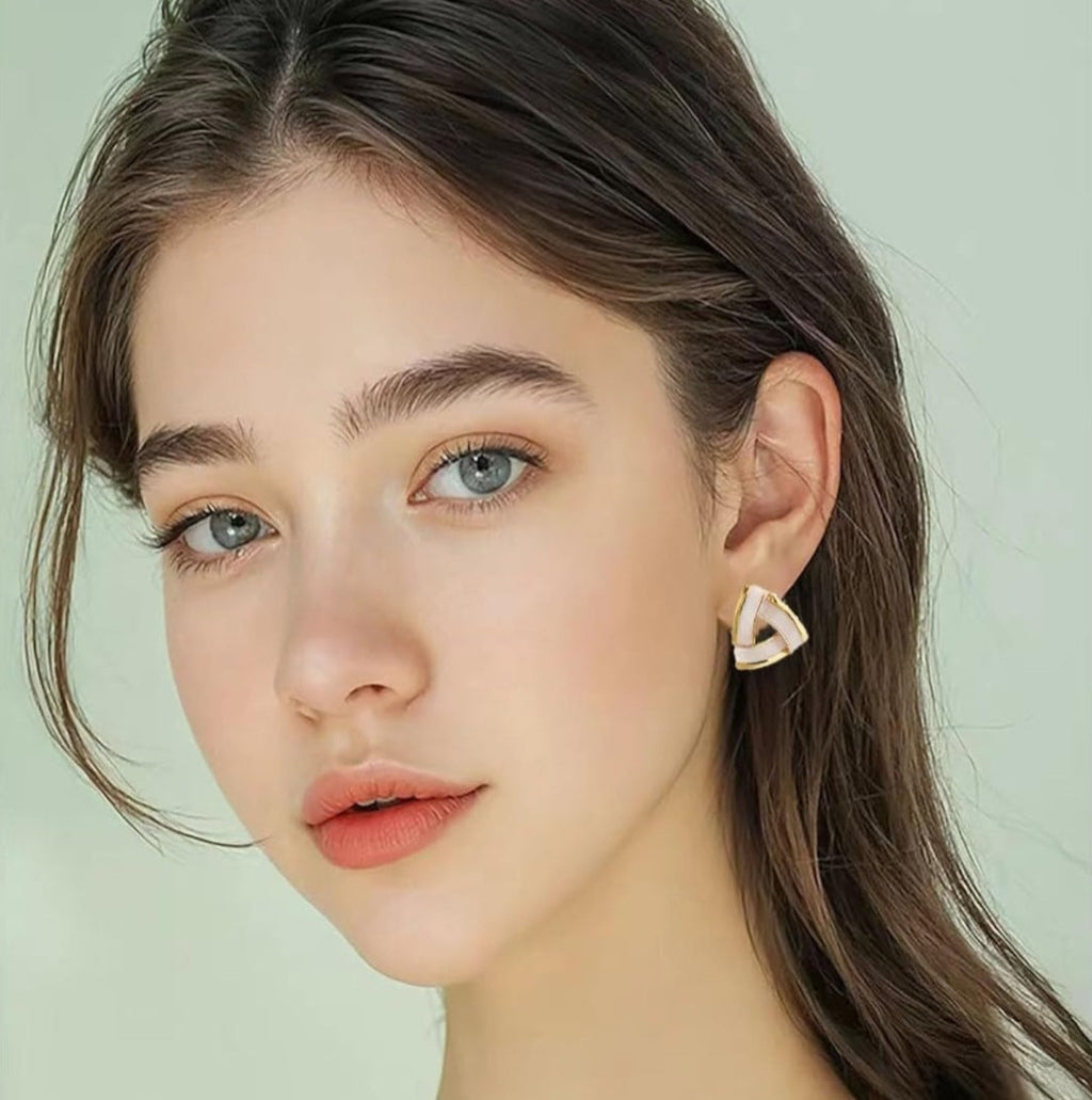 Triangle Braided Earring