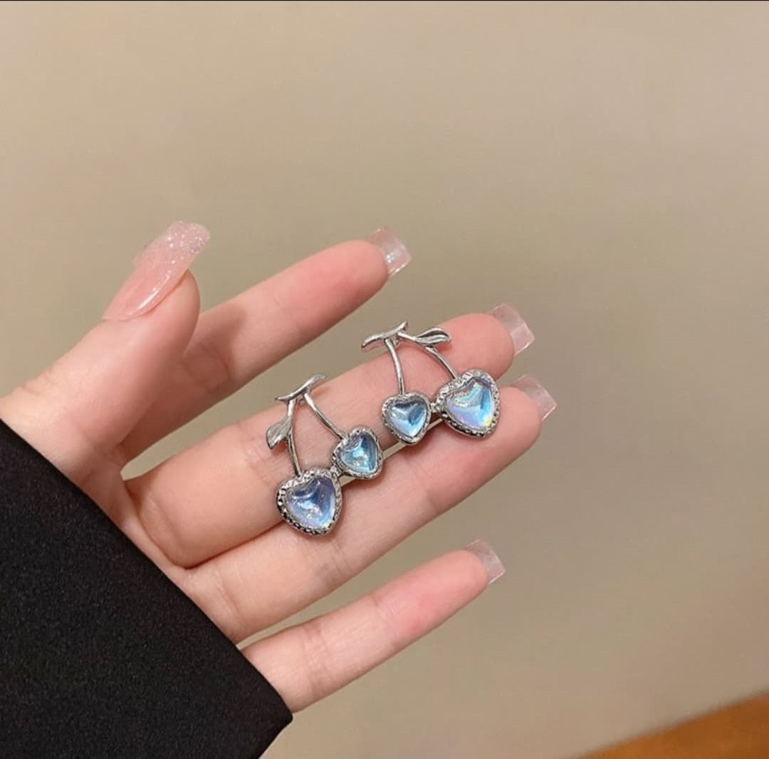 Cherry Heart Earrings