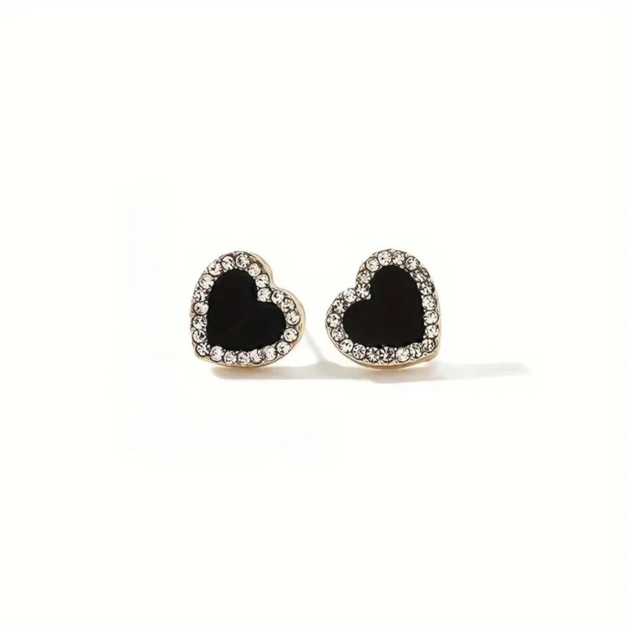Black Heart Earrings